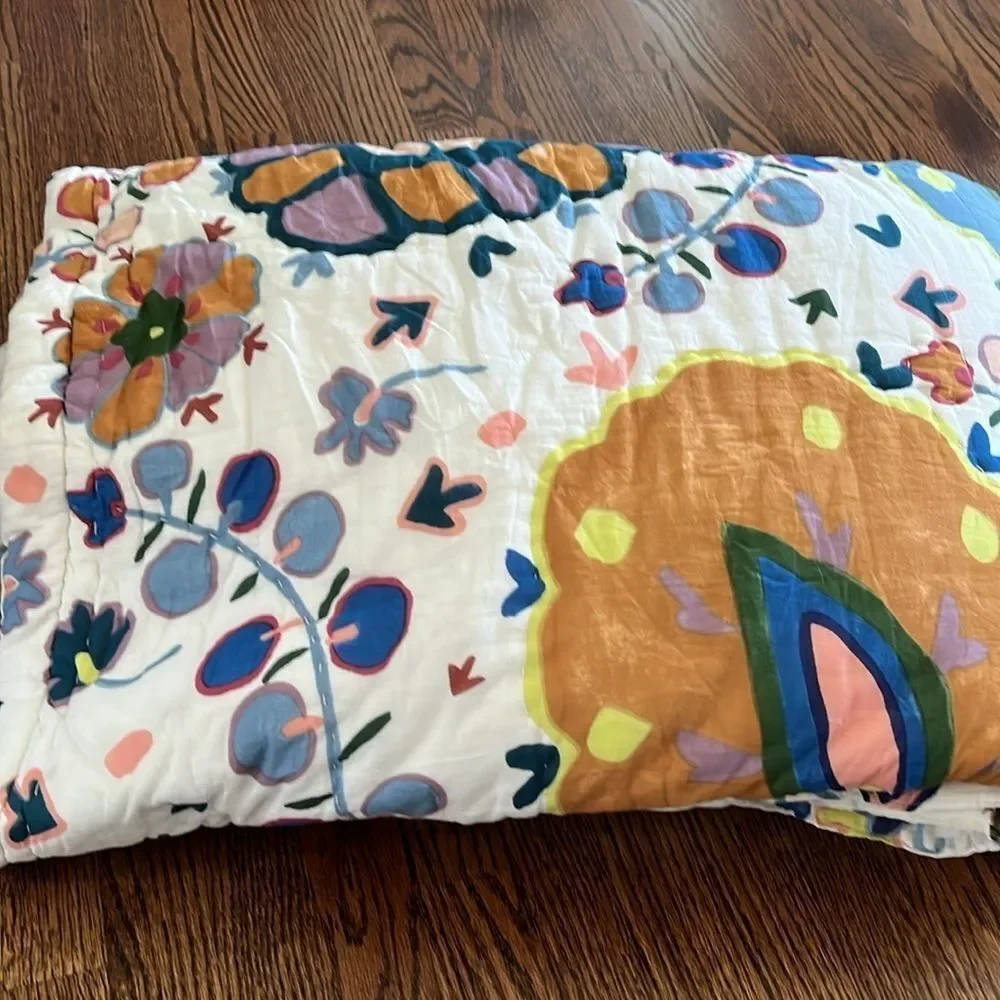 Gertrude Handcrafted Quilt By Anthropologie King Quilt size: 104” x 96”